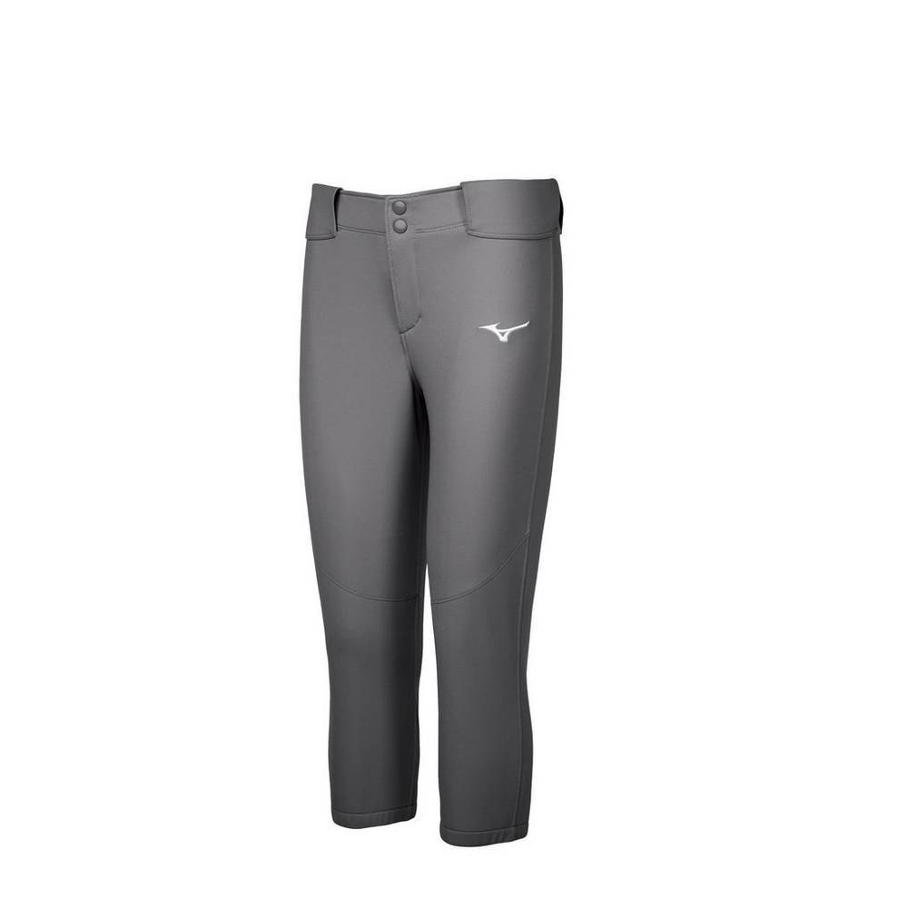 Mizuno Women's Belted Stretch Softball Pants Grey (350782-LCJ)